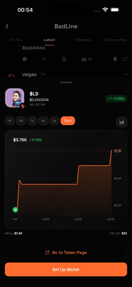 Tap → trade sheet, dev-buy points